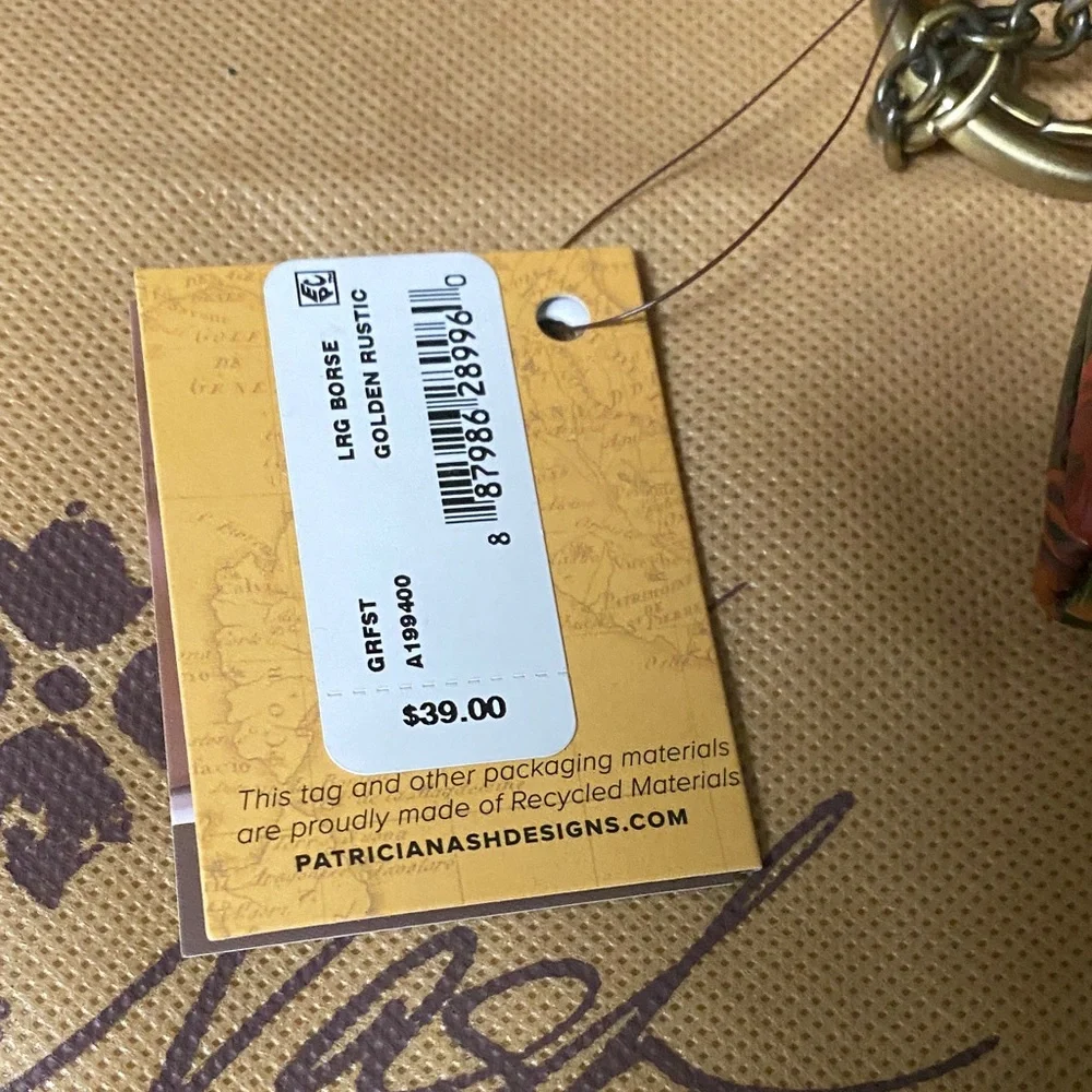 Patricia Nash Red Floral Shoulder Bag Set - Picture 6 of 13